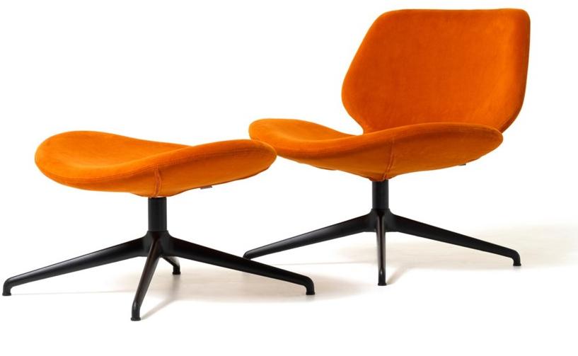 Diemme Вращающееся кресло из ткани с 4 спицами Eon lounge sun-id-1504957 - Вид №3