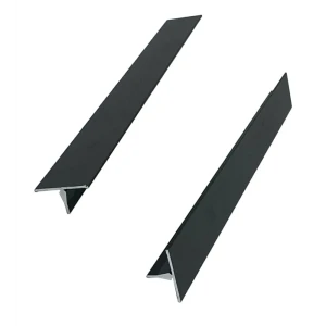 Нащельник узкий алюминиевый 23x19x2605 мм черный (2 штуки) 84749822 STLM-2084398