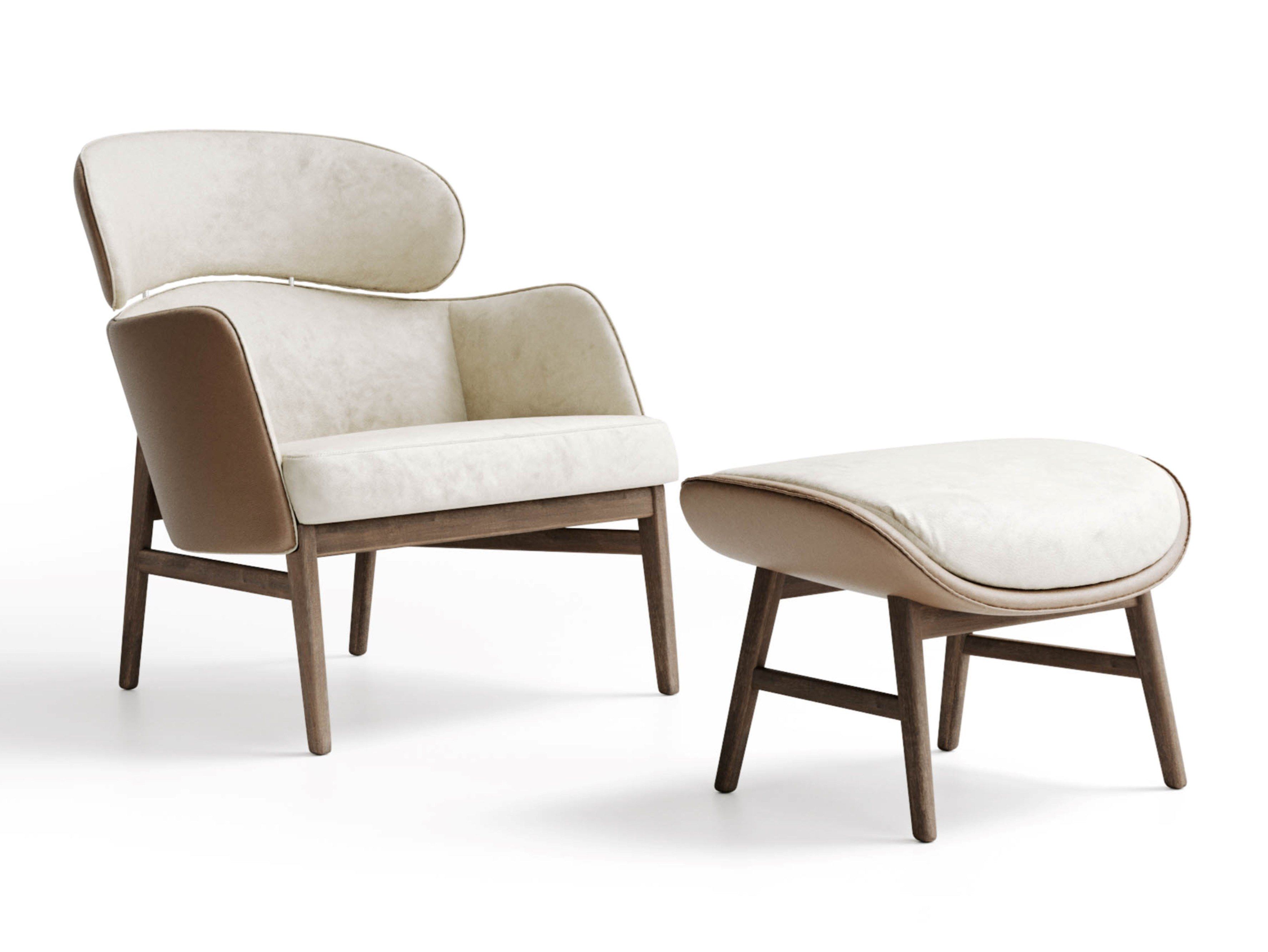 Кожаное кресло с подголовником и подлокотниками Capital Collection Dafne ARCH-00000524 - Вид №1