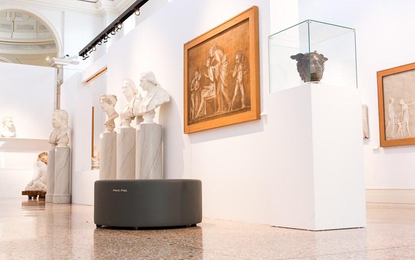 Real Piel Пуф из круглой ткани с обивкой sun-id-1447863 - Вид №5