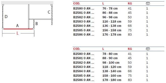 INDA® Хрустальная душевая кабина Walk in 8mm sun-id-1407640 - Вид №2