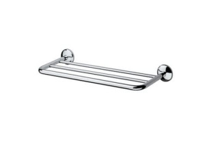 Металлическая полка для ванной комнаты