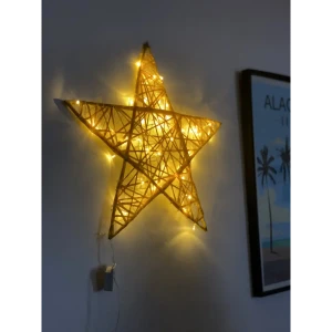 Электрическая светящиеся фигура Звезда 100 LED 70x70x5 см теплый белый свет 86164033 STLM-2094512