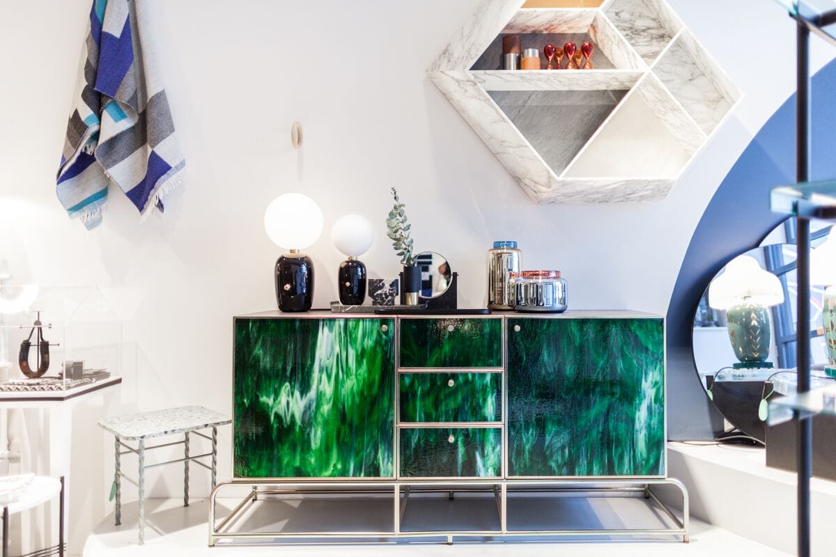 Керамическая и опаловая стеклянная настольная лампа с диммером PARACHILNA Aballs ARCH-00068946 - Вид №12