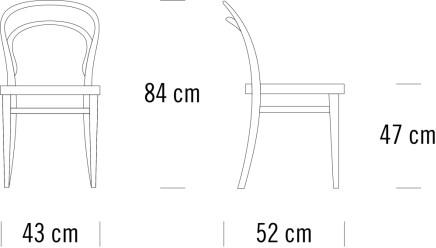 Thonet Деревянный стул с мягким сиденьем 214 sun-id-1420993 - Вид №1