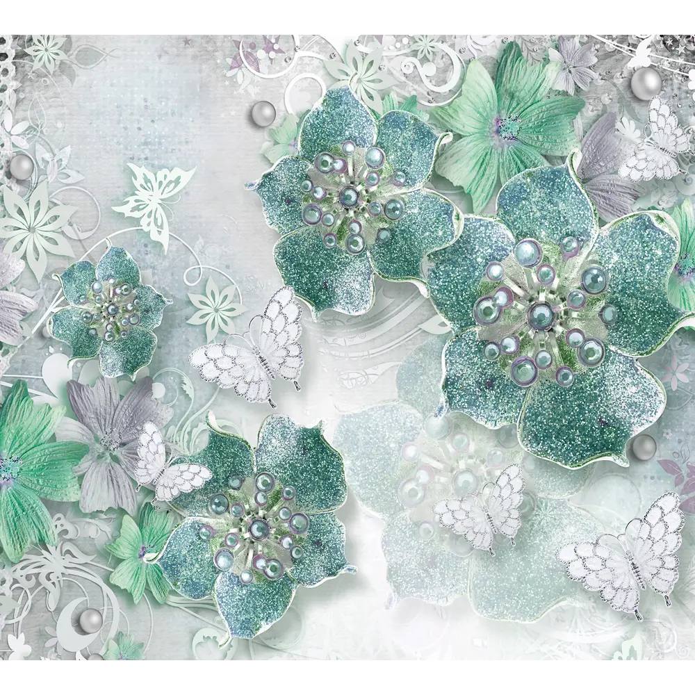 Фотообои Цветы флизелиновые 300x270 см 6249-Л МОСКОВСКАЯ ОБОЙНАЯ ФАБРИКА Malex factory STLM-2176777