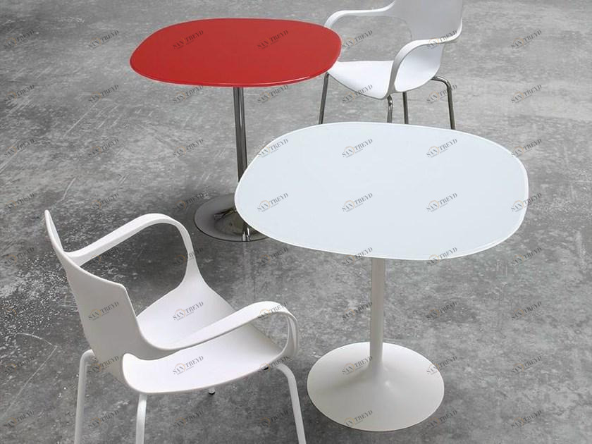 Sovet italia Высокий круглый стеклянный стол Flûte FLUTE sun-id-1389719