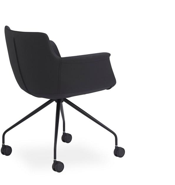 B&T Design Кожаное кресло на эстакаде на колесиках sun-id-1429154 - Вид №2