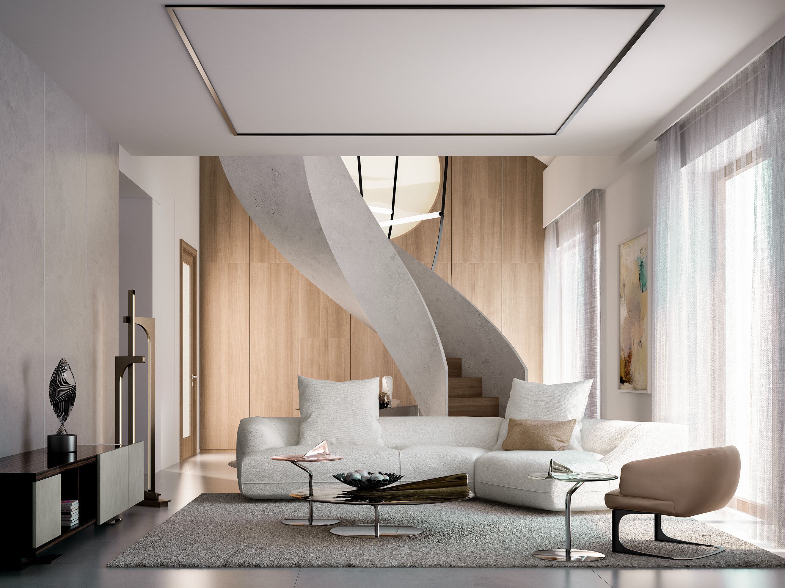 Круглый стеклянный журнальный столик Arketipo MAVERICK ARCH-00012039