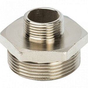 Ниппель переходной НН 1 1/2х3/4" никель STOUT