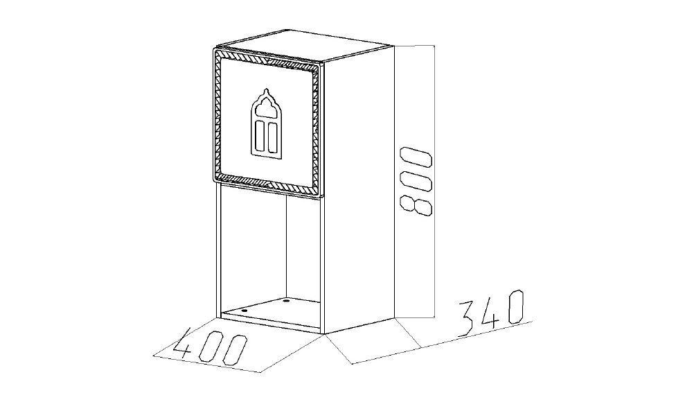 Полка детская вертикальная "Венеция-1" МАНДАРИН ВЕНЕЦИЯ 178670 Красный Santreyd - Вид №5