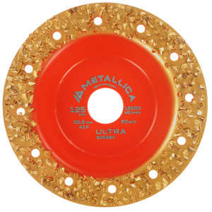 Чашка твердосплавная шлифовальная METALLICA Ultra 125х22,2 мм,  #14, плоская, по дереву. В кор. 9164892
