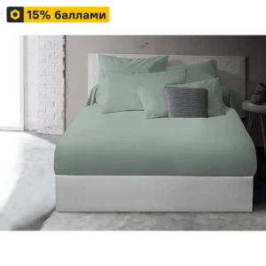 INSPIRE Простыня сатиновая 180×200 см пыльно-зеленый оттенок 89337638