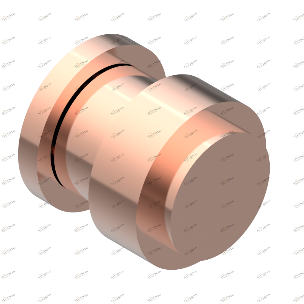 U4A-30B Маховик для встраиваемого в стену вентиля Thg-paris Diplomate с гладкими кольцами Розовое золото U4A 30B CAT.F