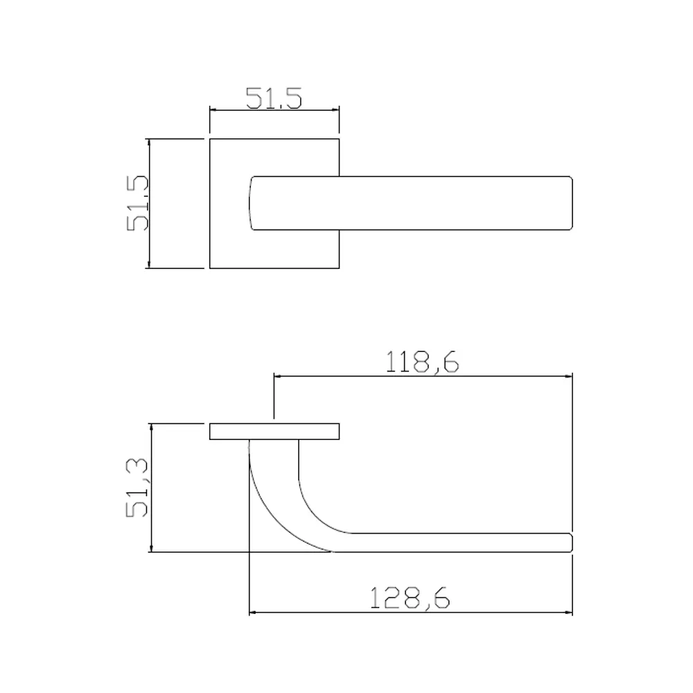 EDSON Дверные ручки EDS-146Н-Q2 в цвете никель 85168769 STLM-0059355 - Вид №4