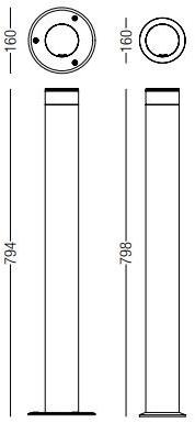 PURALUCE Светодиодный алюминиевый столбик Etna sun-id-1372719 - Вид №4