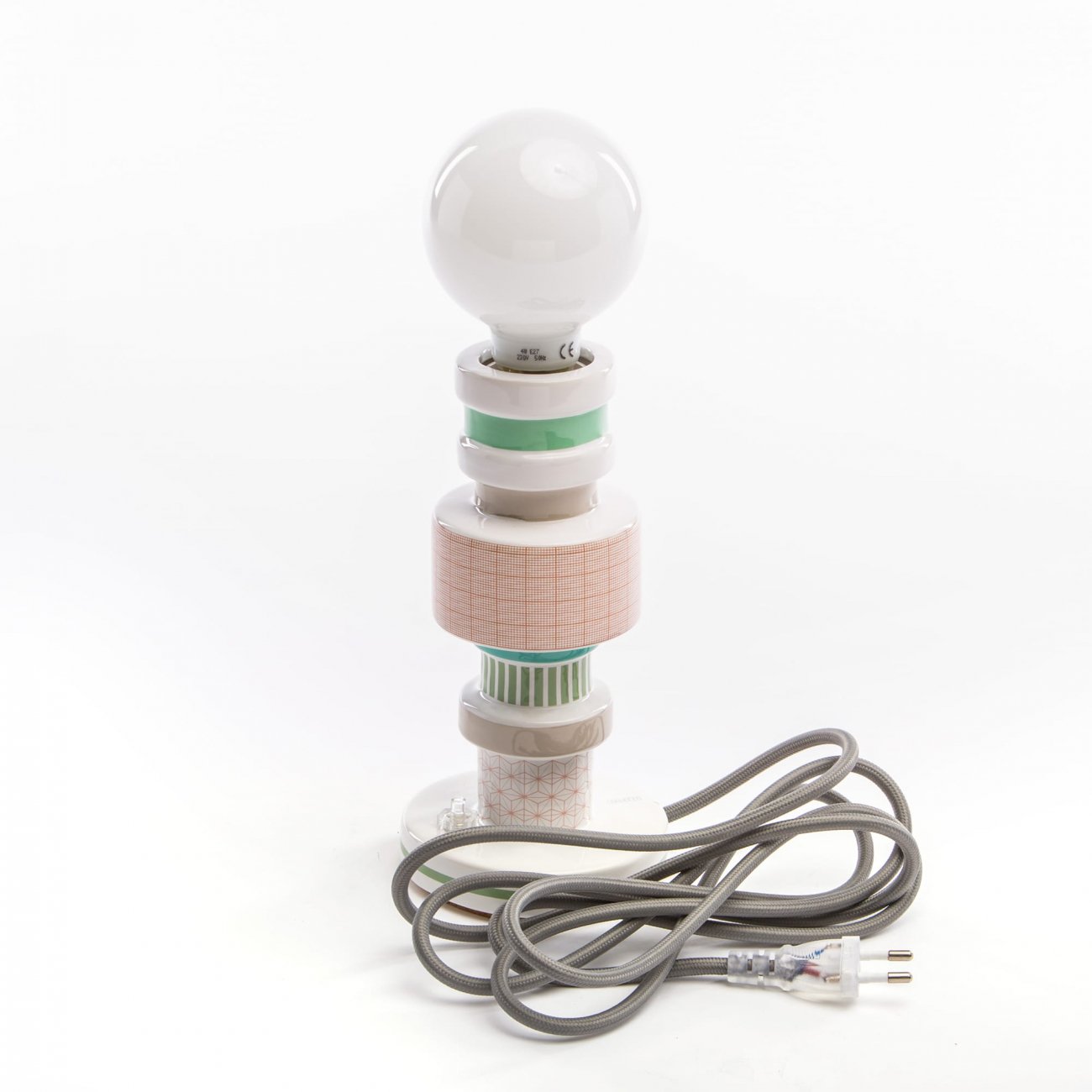 Настольная лампа Moresque Squared от Seletti 07091 SELETTI КОЛОННА 244944 Белый  - Вид №2