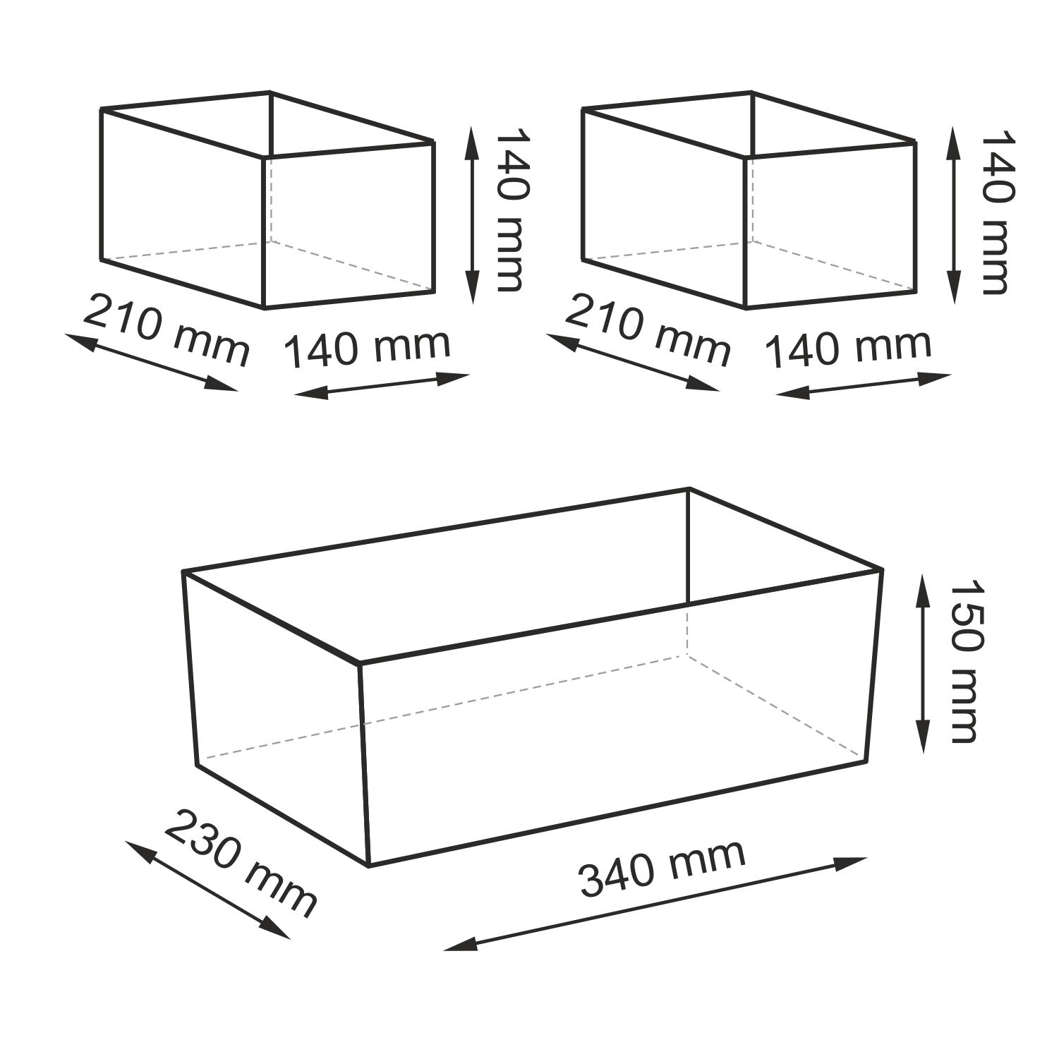 WB-850 Set Mindel Набор корзин WasserKRAFT  - Вид №5