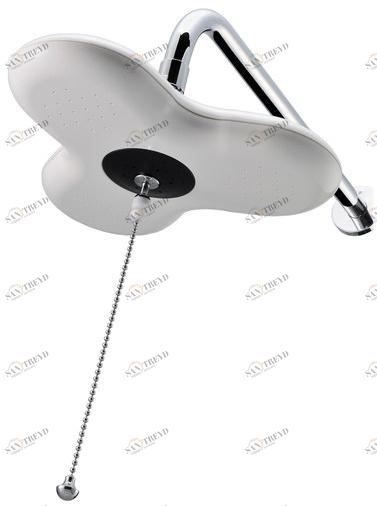 JUSTIME Настенный тропический душ из хромированной латуни Story sun-id-1353073