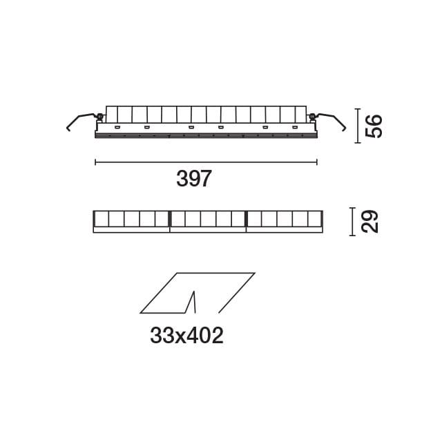 Wall washer a LED per controsoffitti iGuzzini LASER BLADE LGC ARCH-00056364 - Вид №12