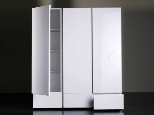 Meridiani Модульный лакированный деревянный шкаф Bolk