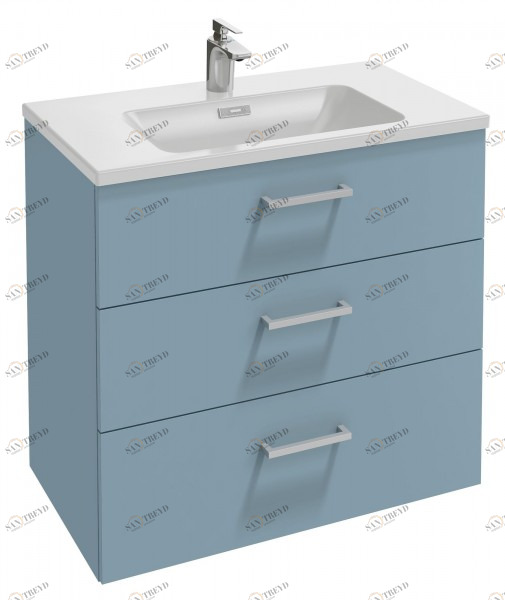 EB2098-R2-N18 Мебель под раковину-столешницу 80 см 3 выдвижных ящика, прямоугольная ручка Jacobdelafon VOX Santreyd