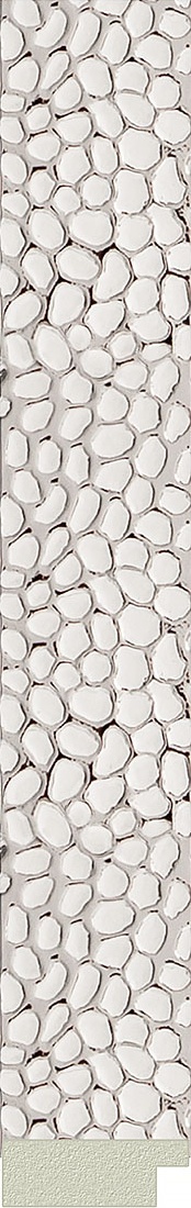 BY 7001 Зеркало в багетной раме - чеканка белая 46 mm EVOFORM Octagon - Вид №3