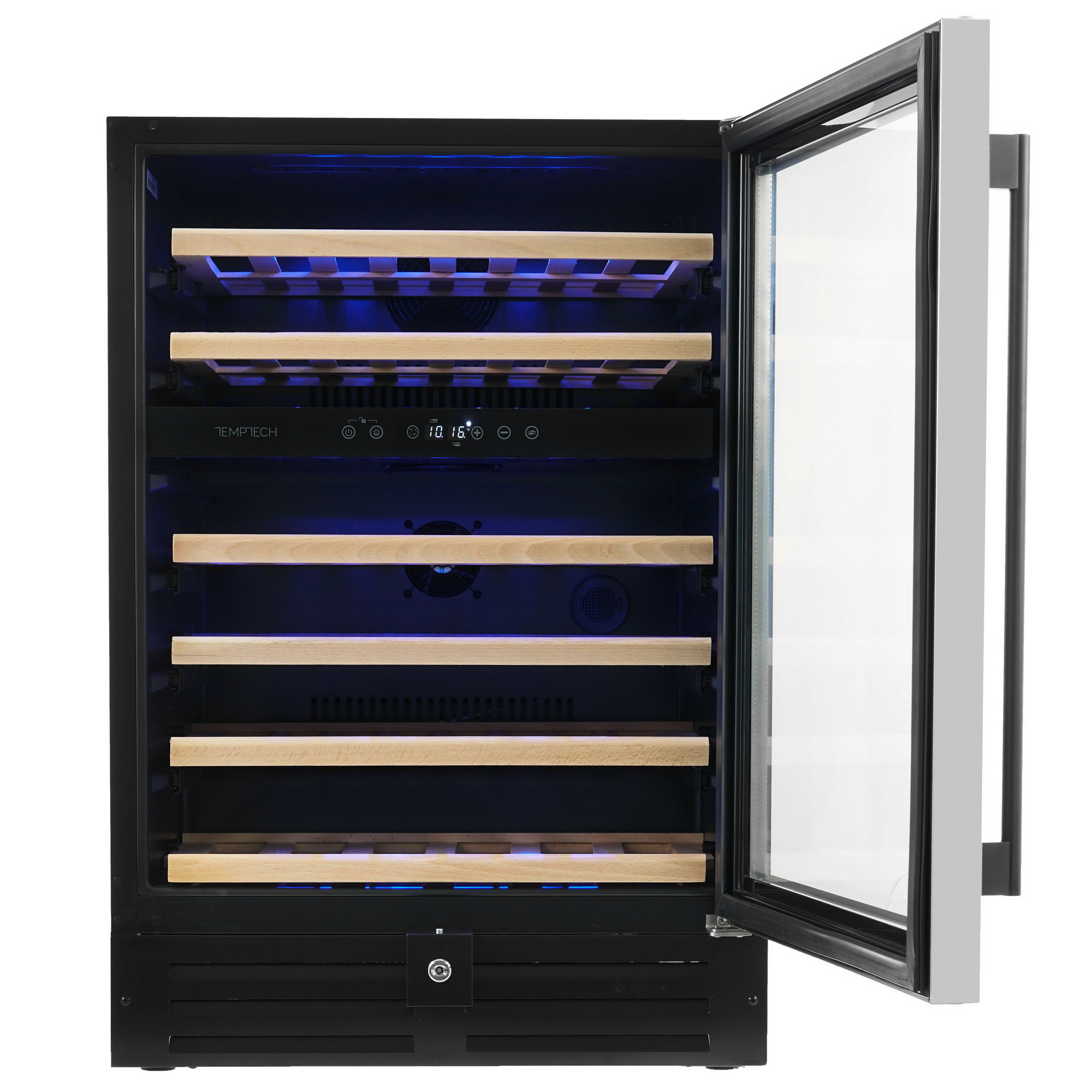 9006988 Винный шкаф Temptech WPQ60DCB серебристый, черный STDN-0023114 - Вид №2