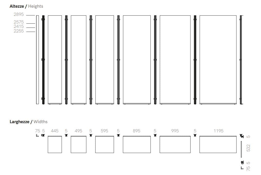 Деревянная секционная гардеробная Adok ателье ARCH-00148900 - Вид №2