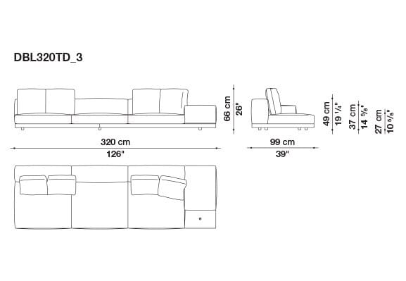 Кожаный диван B&B Italia док ARCH-00106863 - Вид №185
