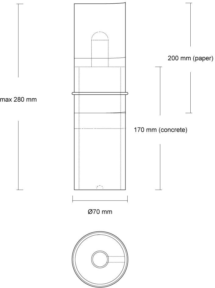 URBI et ORBI Настольная лампа из бетона Lighting 2017 sun-id-1400620 - Вид №5