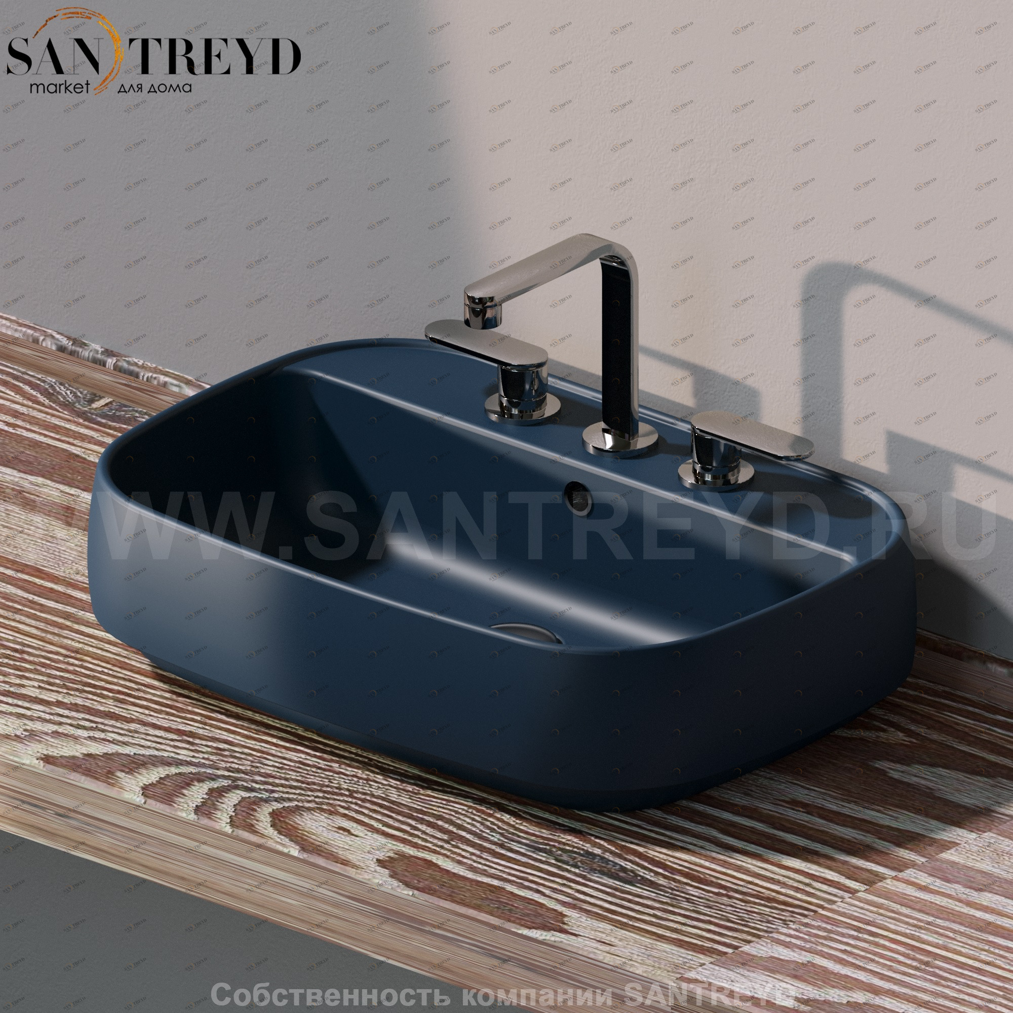 FG64L7016 Накладная раковина на столешницу  прямоугольная Ceramica Flaminia Flag