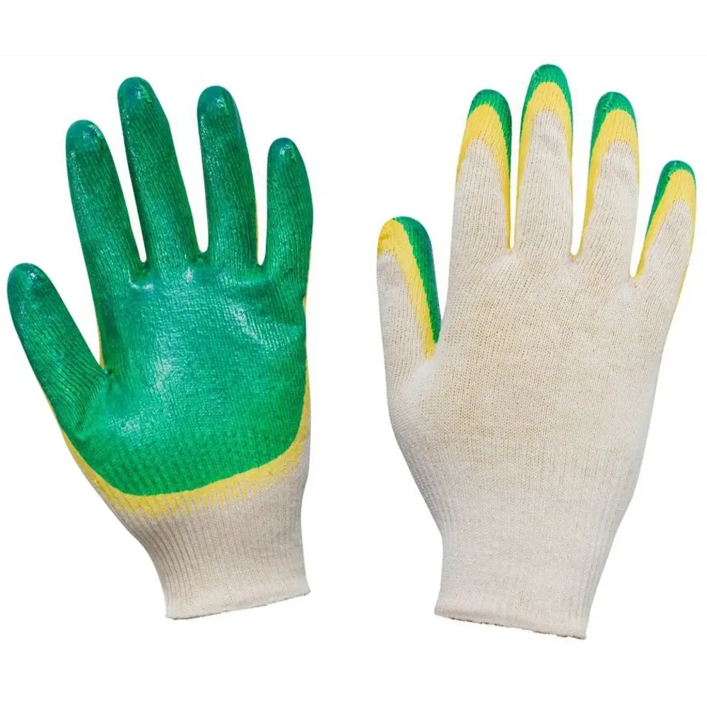 Перчатки хлопчатобумажные CBC V2 с двойным обливом размер 8/M STLM-2000121