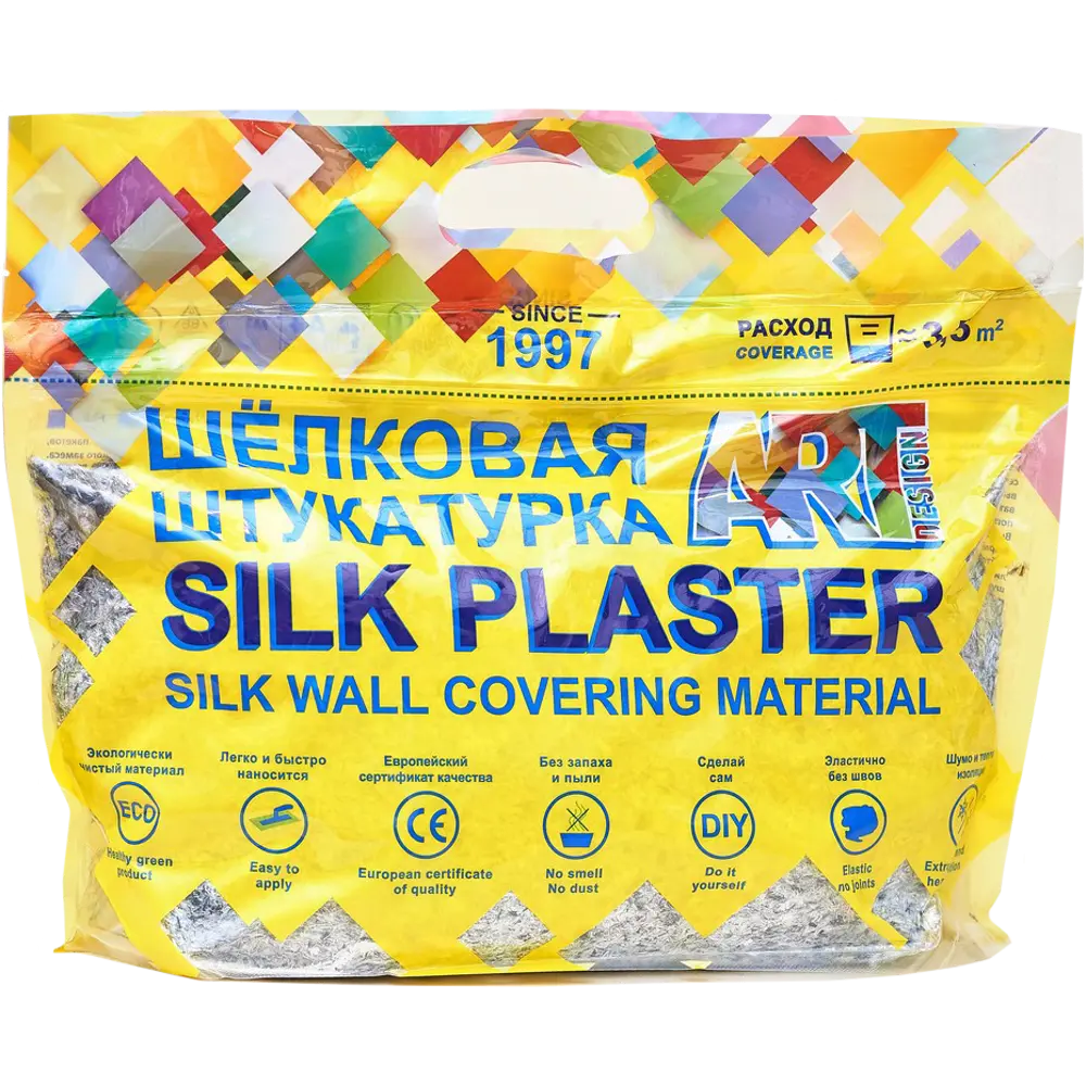 Жидкие обои Silk Plaster АртДизайн 280 0.9 кг цвет белый 82453408 STLM-2012385  - Вид №1