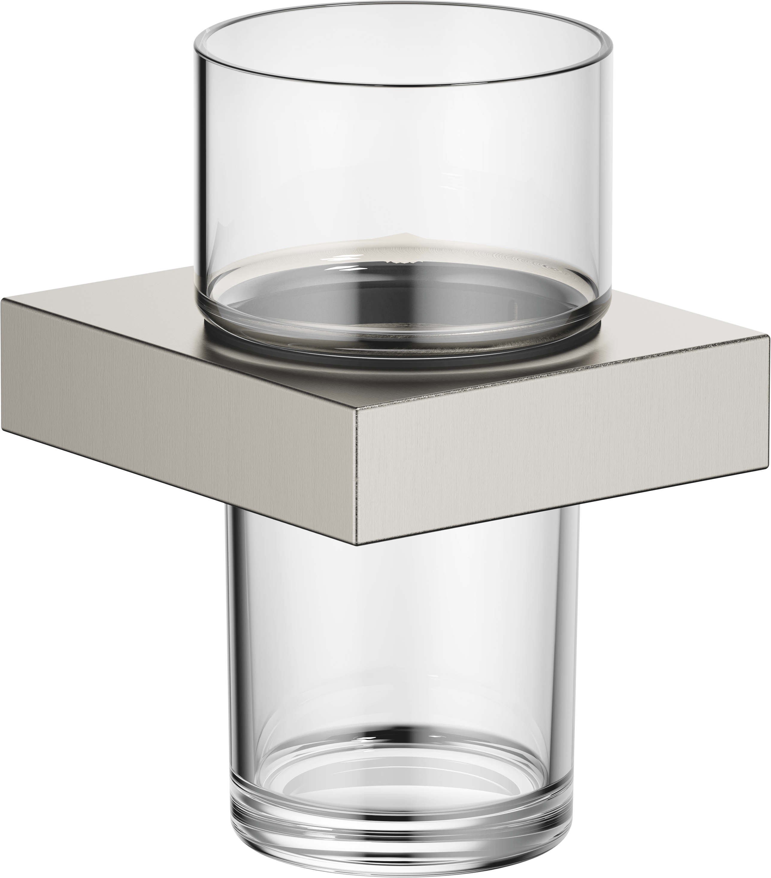 Настенная модель с держателем для стакана - матовая платина