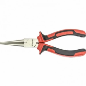 Круглогубцы NICKEL 160 мм никелированные двухкомпонентные рукоятки MATRIX