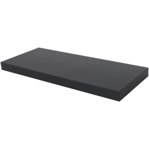 Полка мебельная прямая 60x23.5x3.8 см МДФ цвет чёрный