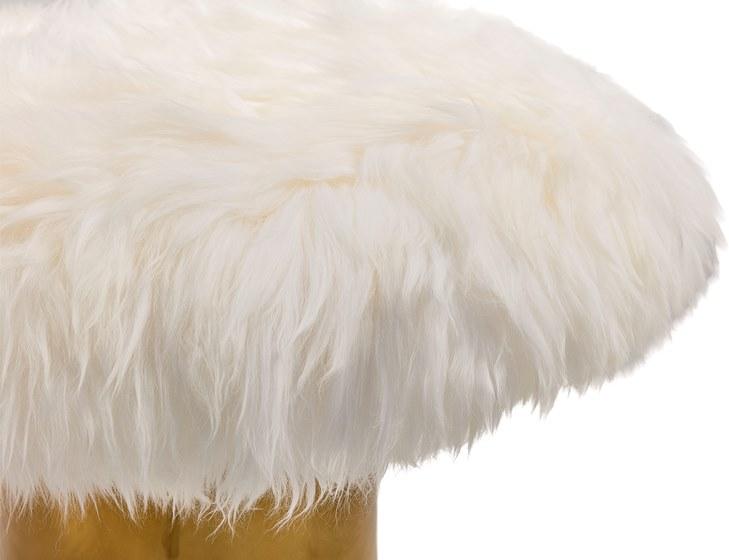Scarlet Splendour Круглый журнальный столик из овчины Snow white sun-id-1357823 - Вид №3