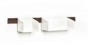 Atelier Belge Деревянная полка с металлическими контейнерами