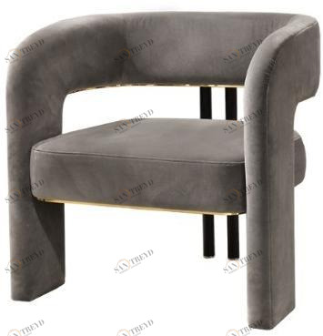 ANA ROQUE INTERIORS Мягкое бархатное кресло с подлокотниками Luxury sun-id-1442339