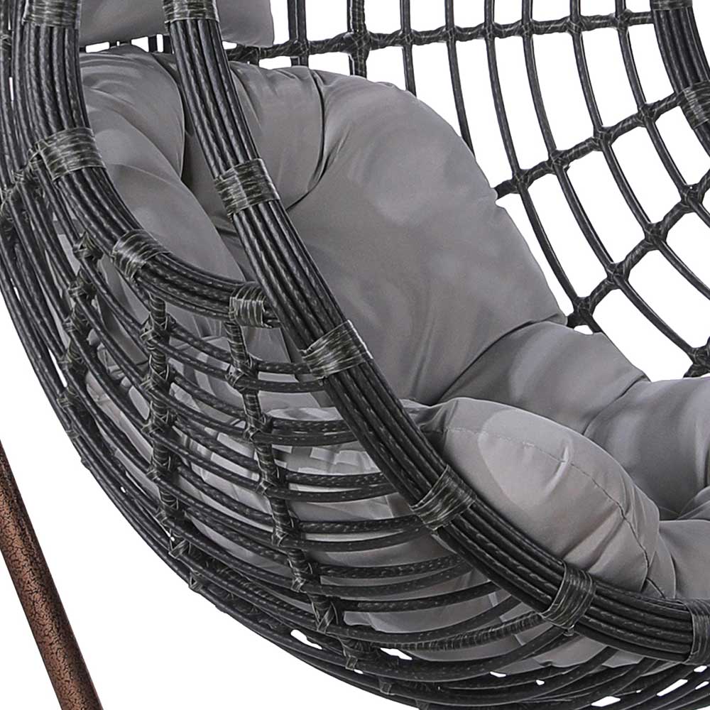 Подвесное кресло "Алиса" Dark Grey AFINA  286102 Серый  - Вид №4