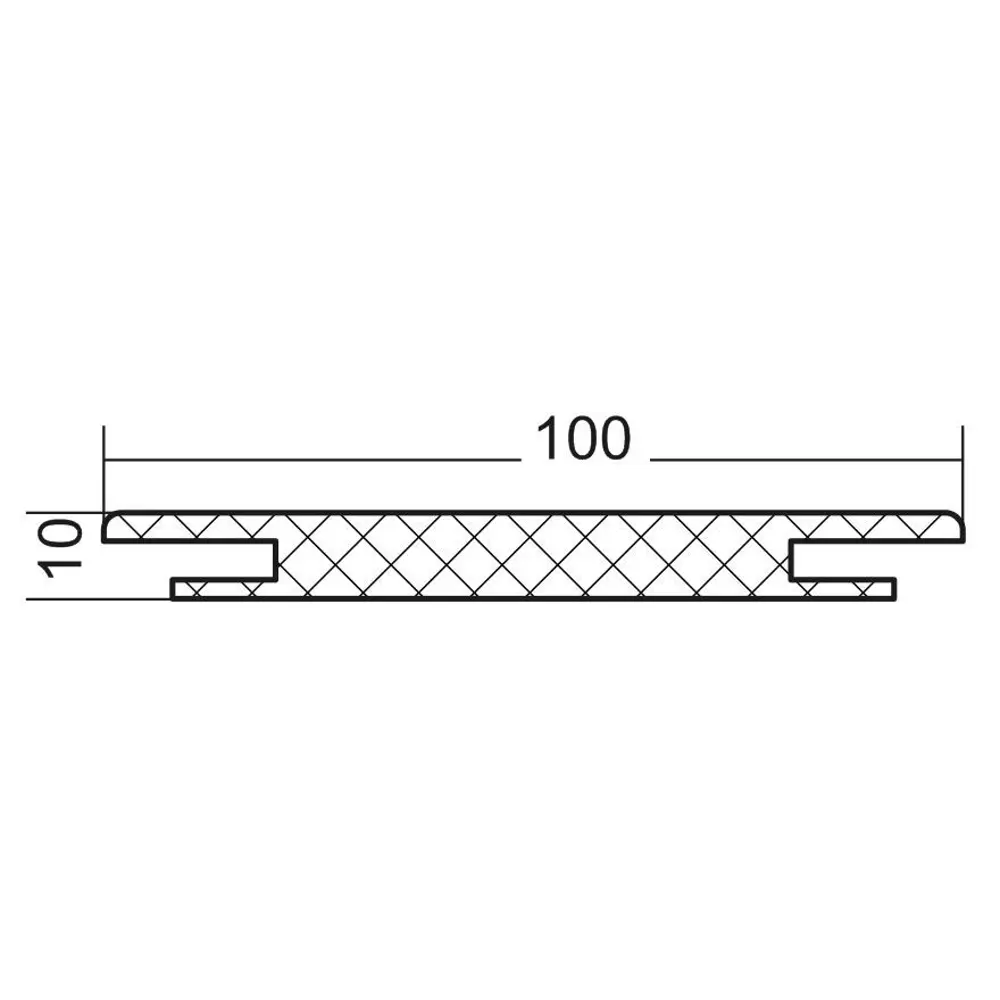 Добор телескопический Венеция/Классик 2130x100x10 мм ПВХ ламинация цвет каштан VFD STLM-2104962 - Вид №2
