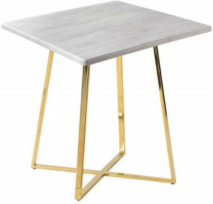 30819 Стол Haku Gold 80x80 white wood R-HOME