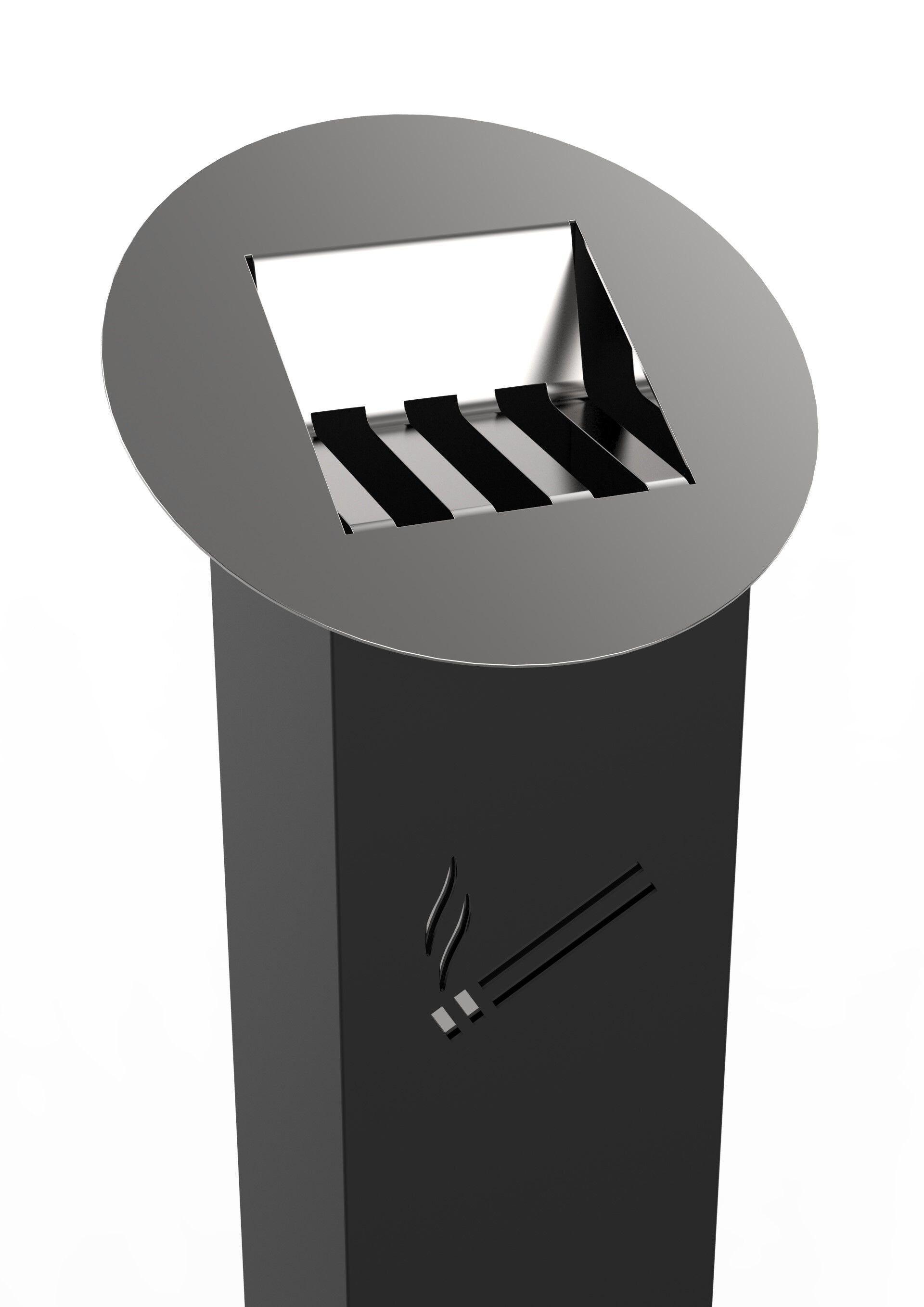 Стальная напольная пепельница для общественных мест CITYSì TOKYO ARCH-00000449 - Вид №2