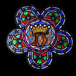 SOR27433 Витражное стекло - Мотив короны "D" ijlbrown  - Вид №3