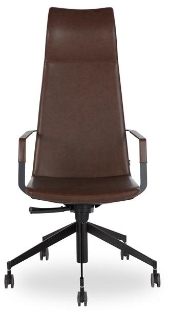 B&T Design Кожаное кресло для руководителя с 5 спицами и высокой спинкой Zone sun-id-1473141 - Вид №1