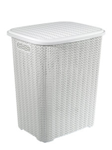 86710696 Корзина для белья цвет белый Вязь STLM-0070891 ВИОЛЕТ