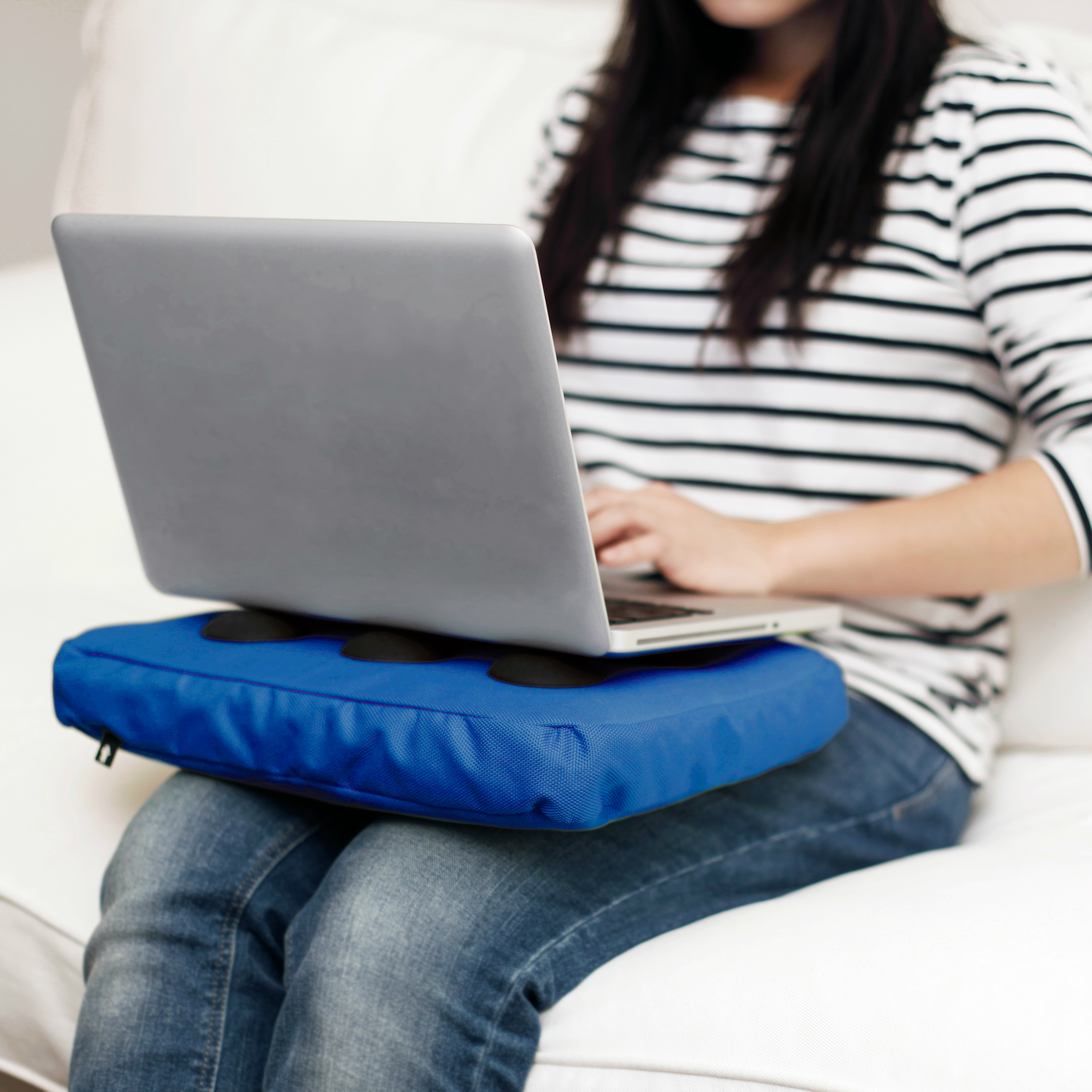 262852 Подставка для ноутбука surfpillow hightech голубая/черная Bosign  - Вид №2