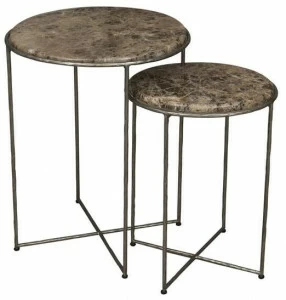 Hamilton Conte Paris Круглый журнальный столик из мрамора