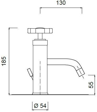 Rubinetteria Giulini Смеситель для умывальника, однорычажный Giò crystal - giò F3505a/s - Вид №1